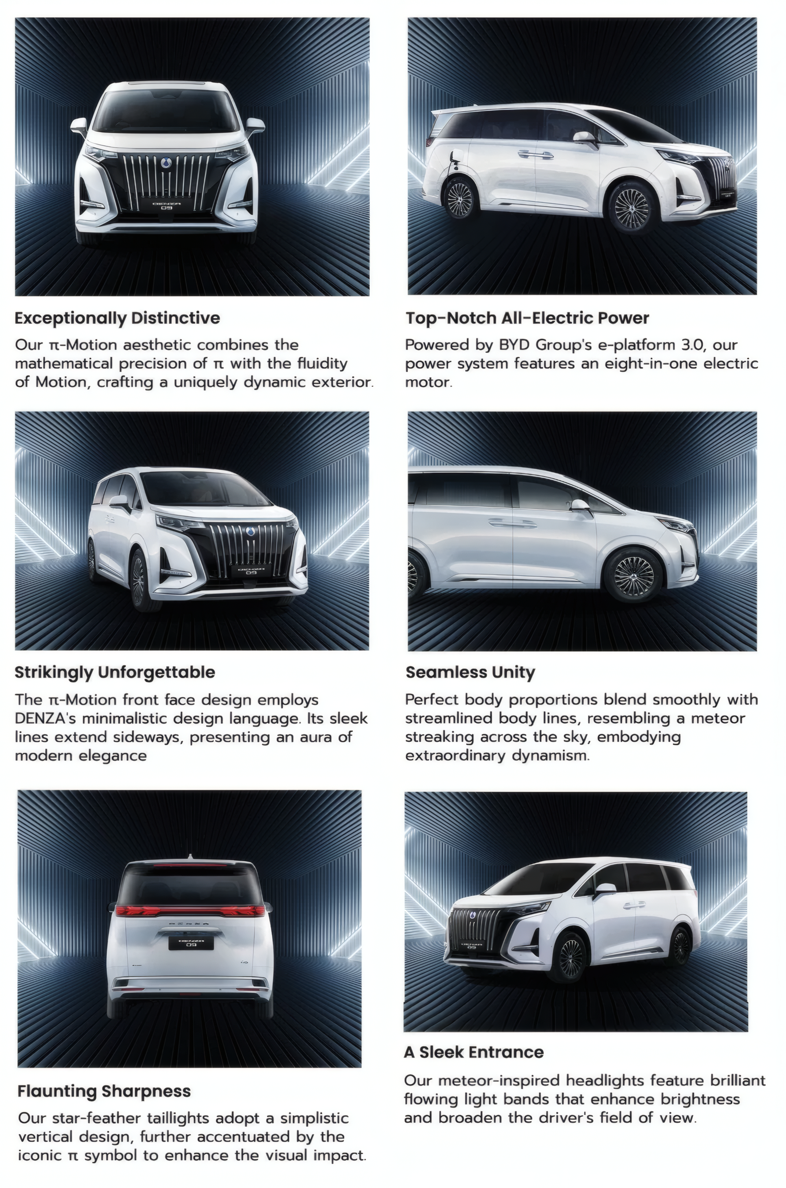 Denza D9 Exterior Options